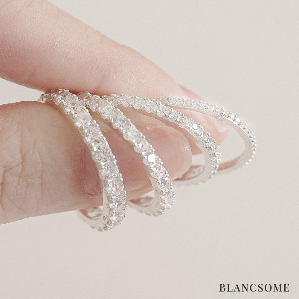 925실버 이터니티링 지르코니아큐빅 테니스반지 1/1.5/2/2.5mm (5-23호) 17,900원