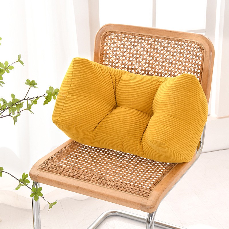 KDNC 허리쿠션 경추 등받이 쿠션 침대 쿠션 소파 등받이, 노란 24,300원