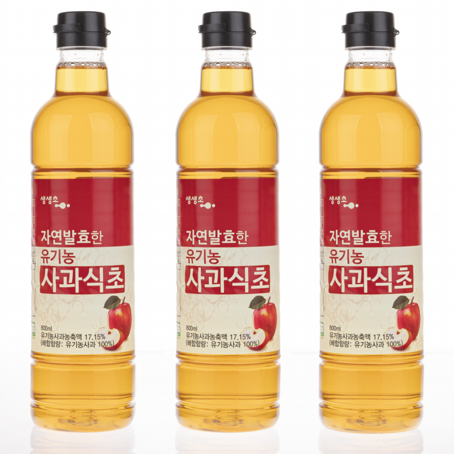 생생초 자연발효한 유기농 사과식초 16,200원