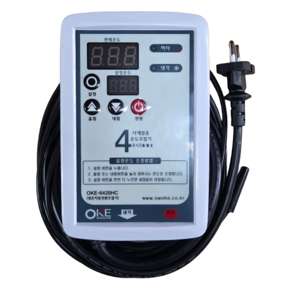 세원 자동온도조절기 OKE-6428HC (220V) 냉각 히터 동시제어/ 6428HC / 냉온 자동조절기 / 수족관 횟집 활어 / 냉각 히터 자동전환, 1개 39,000원