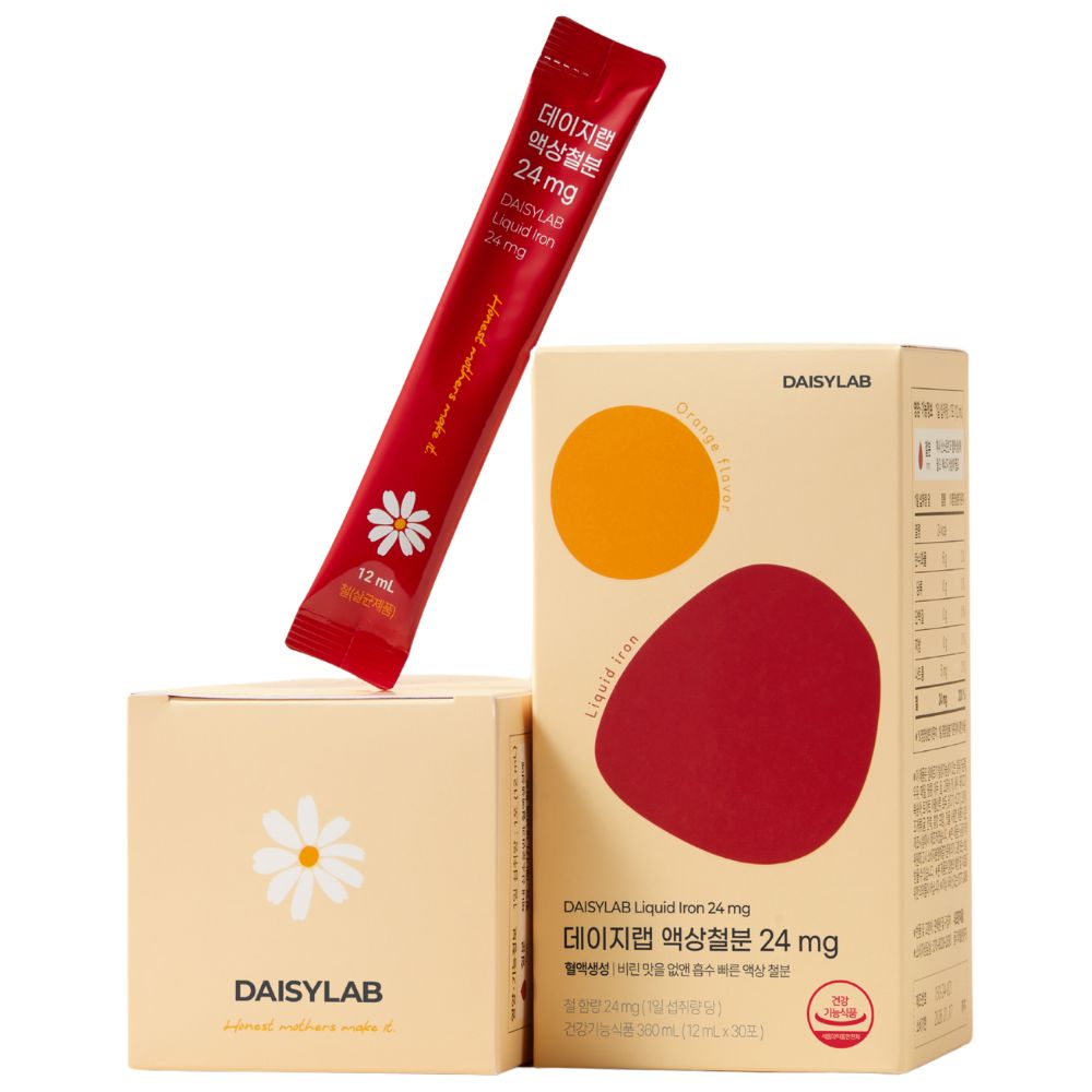 임산부 영양제 철분 비헴철 리포퍼 데이지랩 액상철분 24mg, 2개, 360ml 33,890원