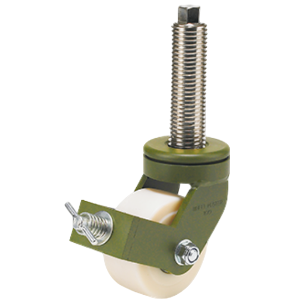 고하중 M24 볼트형 캐스터 하중600kg 10cm(4인치) 회전브레이크 MC 나일론바퀴 180,400원