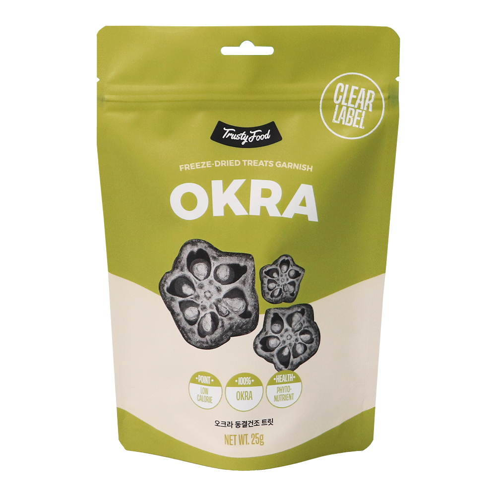 트러스티푸드 강아지 동결건조 야채 간식, 1개, 25g, 오크라 16,500원