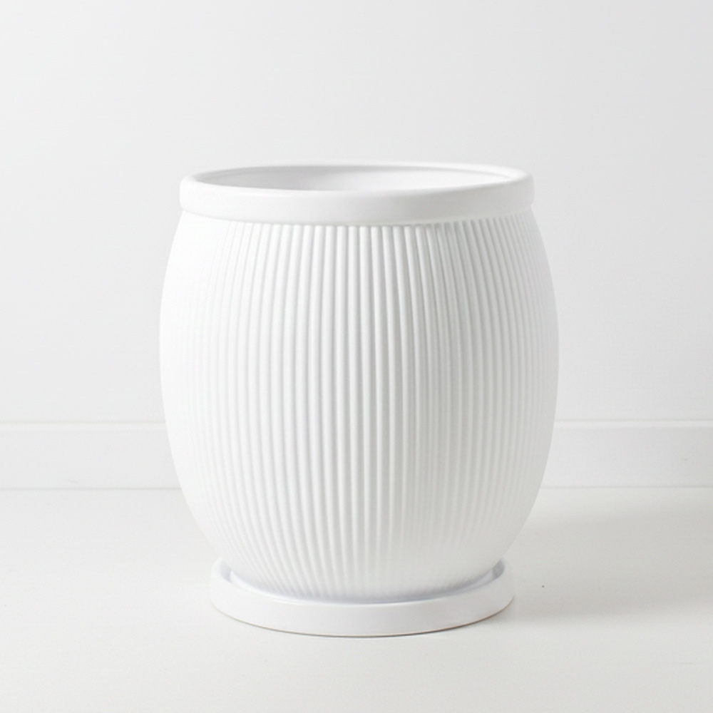 그린데이 항아리 플리츠 플라스틱 화분 - 가볍고 튼튼한 국산 대형 화분 분갈이 플랜테리어, 1개 23,900원