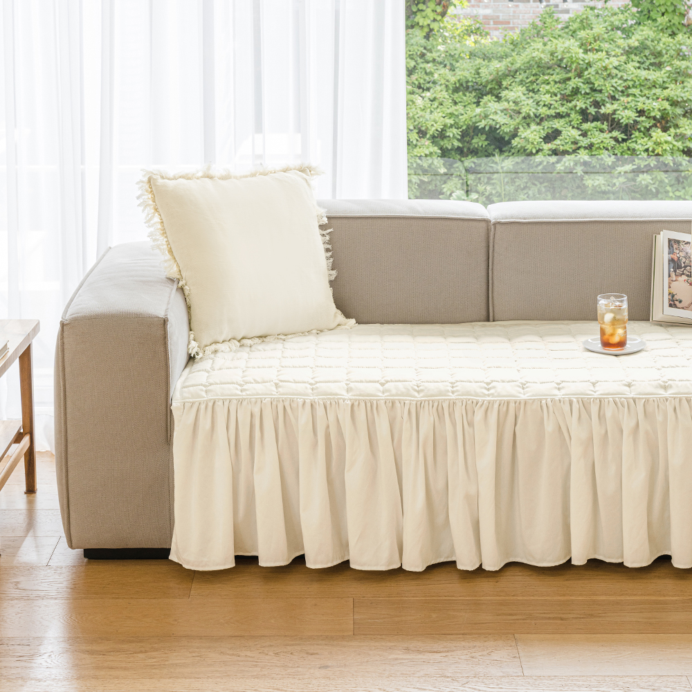 더자리 크리미 에어워싱 프릴 소파패드 19,470원