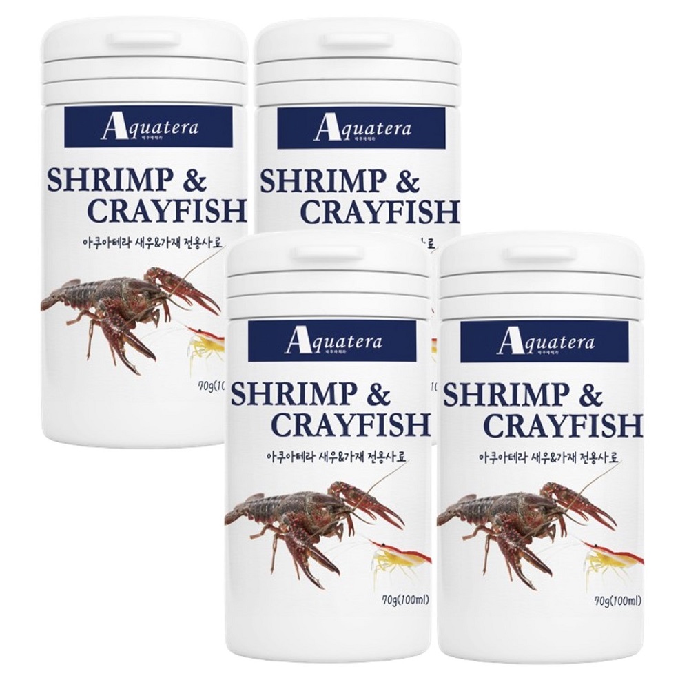 아쿠아테라 프리미엄 고단백 새우&가재 전용사료 70g(100ml) 8,600원