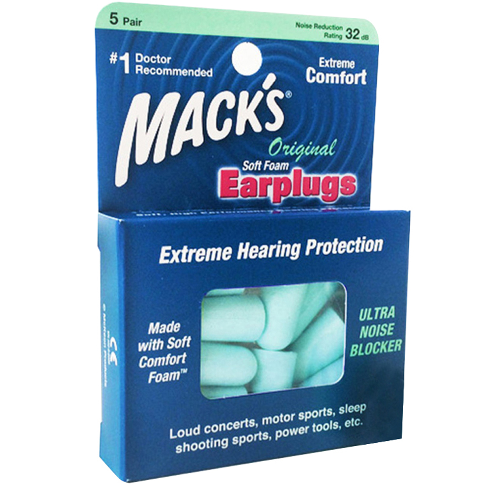 Macks 소프트폼 이어플러그 오리지널, 1개, 10개입 7,450원