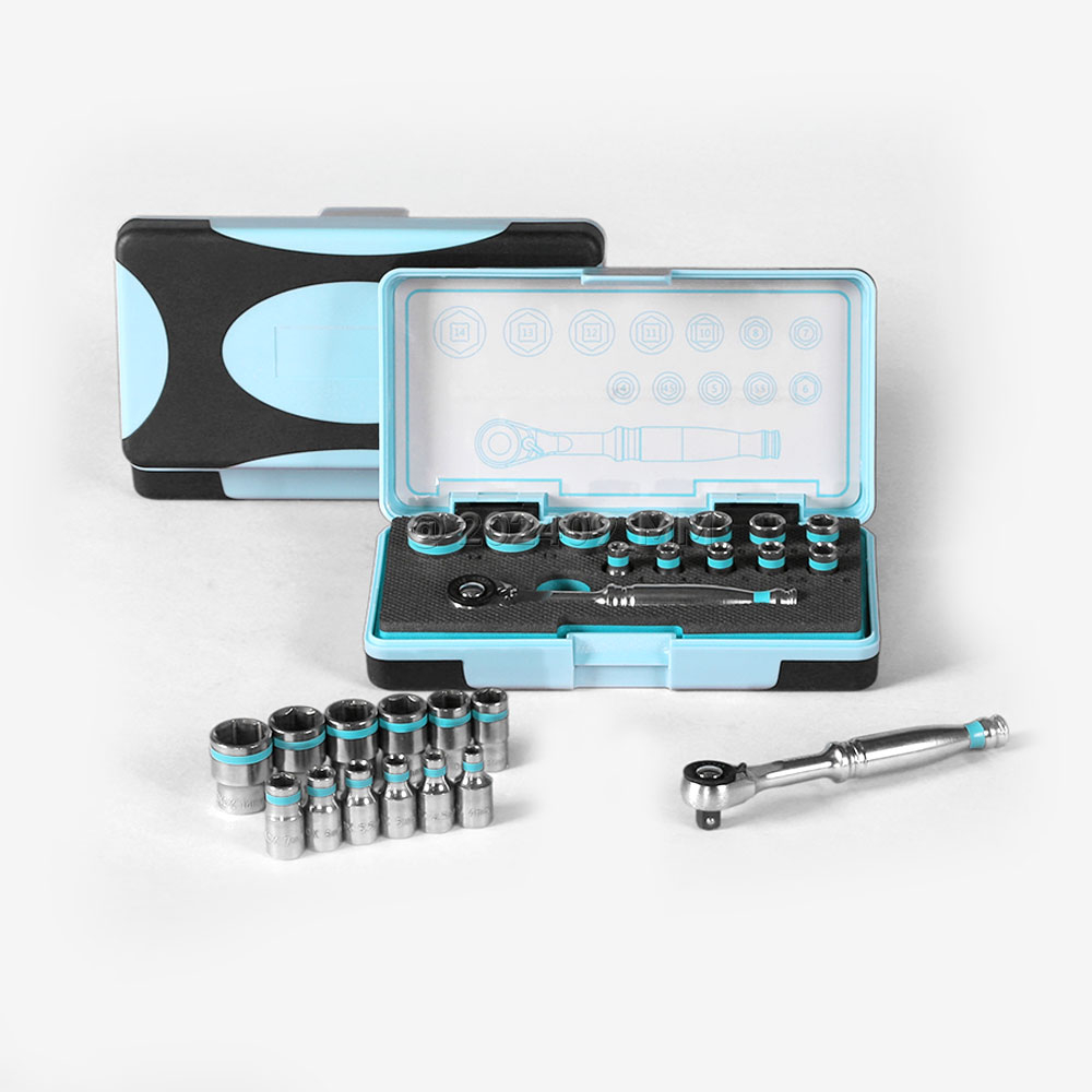 썬키 6.35mm 소켓렌치세트 SSR-13ST 스테인리스 13종 90,700원