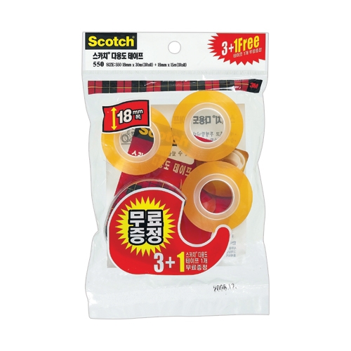 3M 3M)다용도테이프(550-3/18*30m/3 1롤), 단품 8,800원