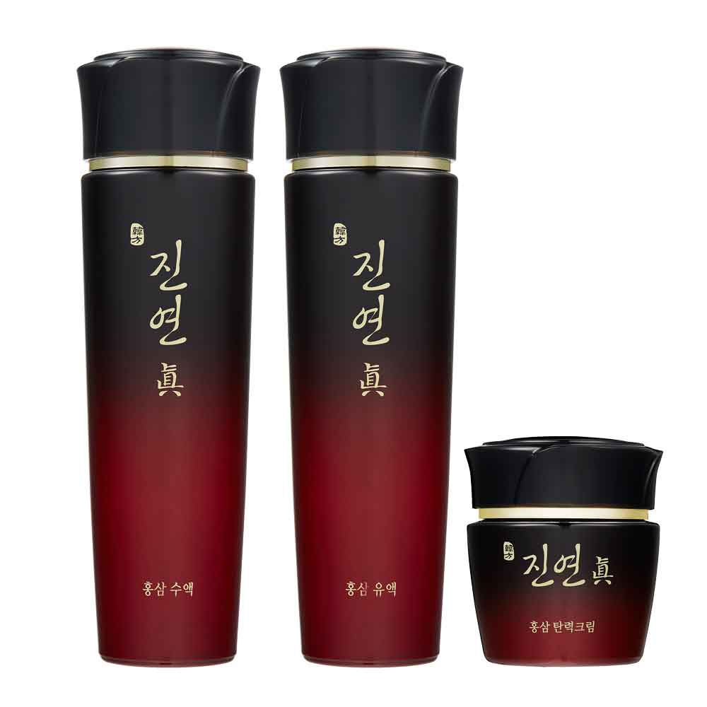 [3종]코리아나 진연진 홍삼 유액+수액+탄력크림+쇼핑백, 1세트, 현재가 29,900원
