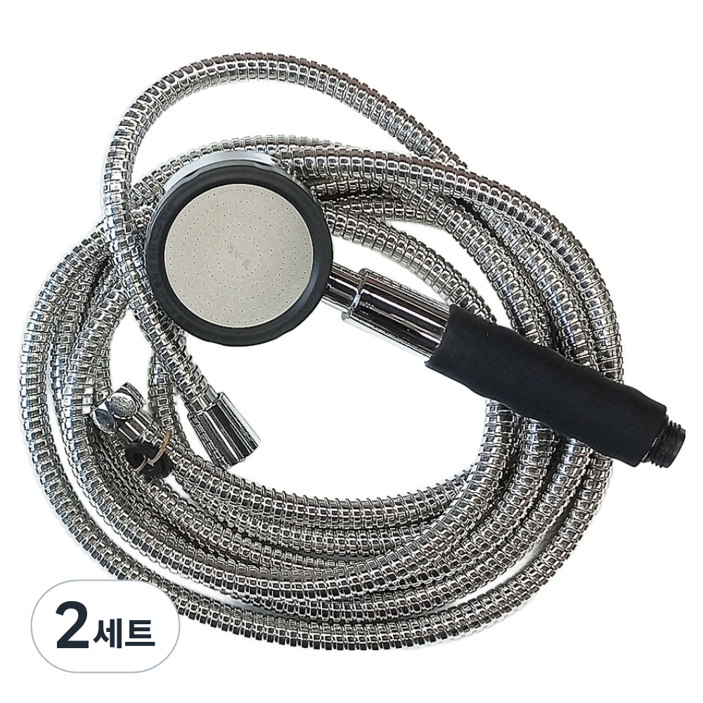 콤마드림 샤워기세트 4M, 2세트, 실버블랙 33,260원