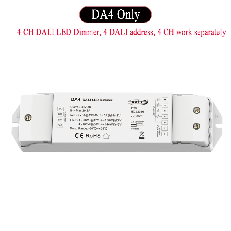 DALI LED 조광기 DC 12V 24V 36V 48V 정전압 단일 색상 스트립 4 채널 용 PWM 디지털 32,430원