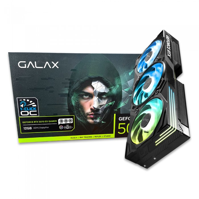 갤럭시 GALAX 지포스 RTX 5070 EX GAMER BLACK OC D7 12GB 1,135,000원