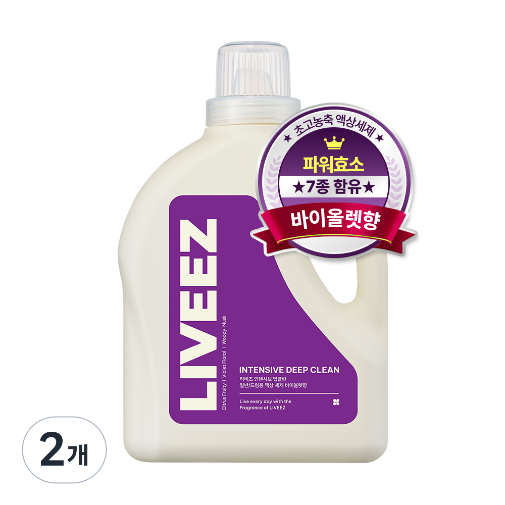 리비즈 인텐시브 딥클린 일반/드럼용 액상세제, 2개, 2L 15,500원
