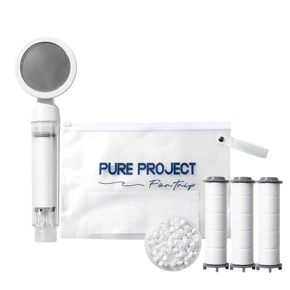 퓨어프로젝트 필수 해외여행용 샤워기헤드 + 휴대용 파우치 세트 8,710원