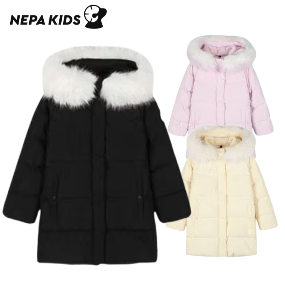 [백화점발송] 네파키즈 여아 롱패딩 후드 퍼 오리털 파카 따뜻한 동절기 겨울 점퍼 169,000원