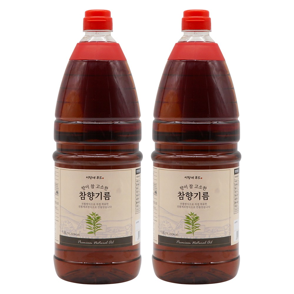 이장네_향이 참 고소한 참향기름_1.8L_, 2개, 1.8L 24,900원