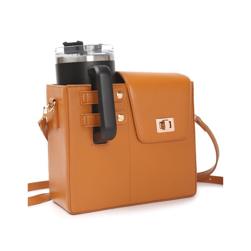살림코드 데일리 텀블러백 가죽가방 스탠리 호환 텀블러 가방 가죽크로스백 25,900원