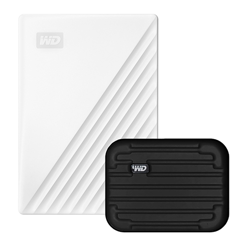 WD My Passport 휴대용 외장하드 + 파우치, 5TB, 화이트 265,000원