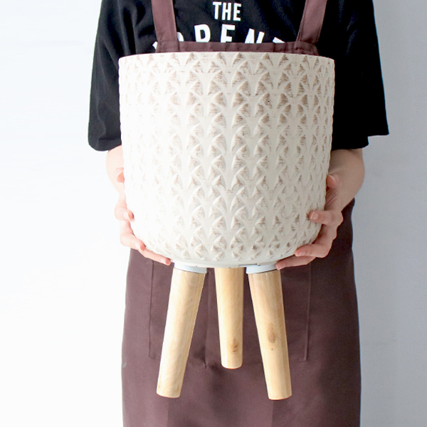 모리앤 우드다리 빈티지 플라스틱화분 원형2540, 3color 29,800원