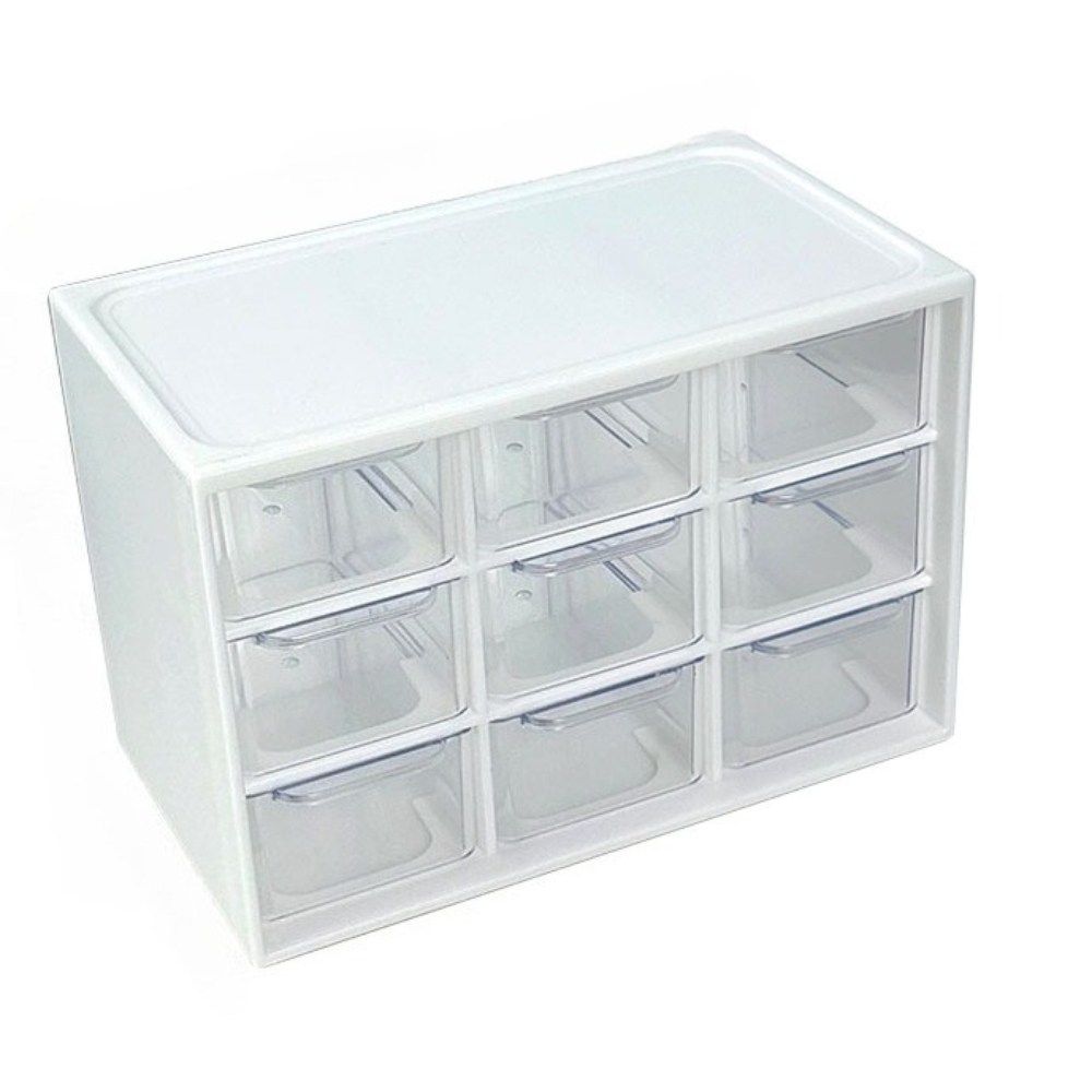 서랍 정리함 서랍형 수납함 데스크 정리함 다칸분리형 데스크정리용, 화이트, 1개 6,950원