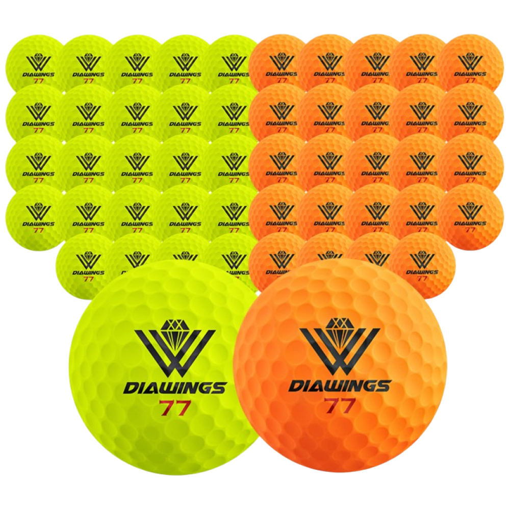 다이아윙스 혼합 골프공 (벌크팩), 1세트, 50개입, M3 오렌지(무광) 25개+M3 옐로우(무광) 25개 99,000원