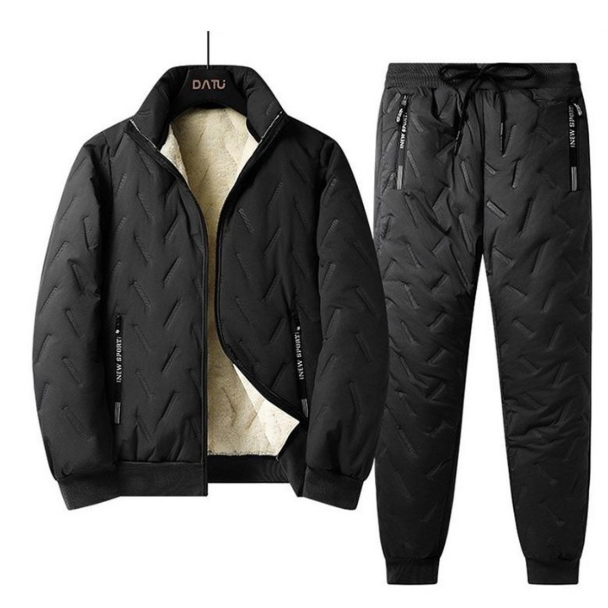 기모맨 2배두툼패딩솜+두툼고급융털 상하세트 남여공용 융털 기모바지 59,000원