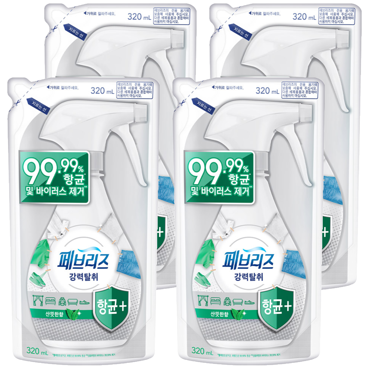 페브리즈 항균 플러스 섬유탈취제 산뜻한향 리필 18,700원