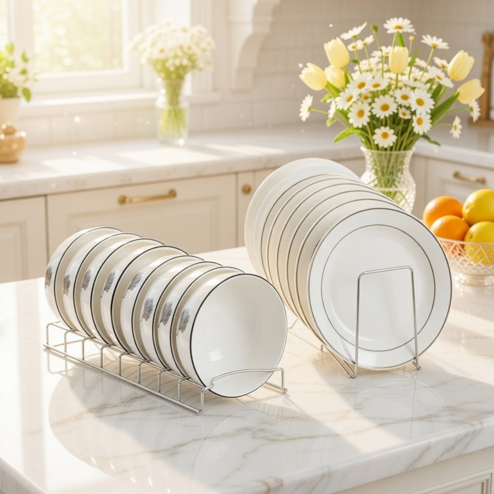 살림살림 스테인리스 그릇정리대 접시꽂이 두개타입 세트, 단일색상, 2세트 15,900원