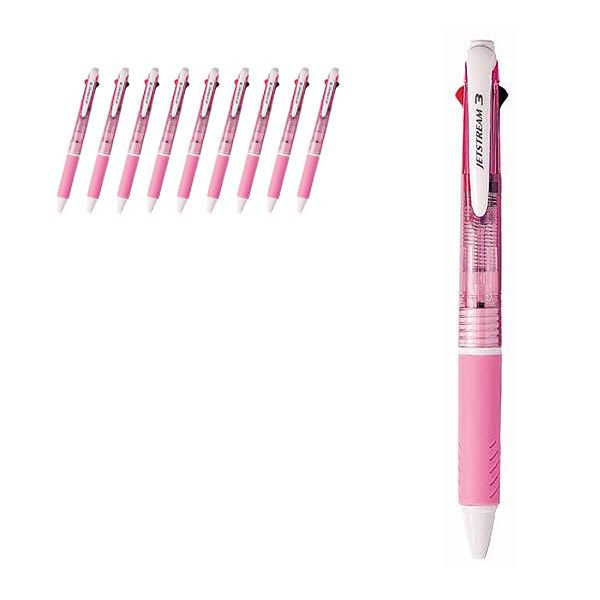 제트스트림 3색 멀티펜 SXE3-400 0.7mm, 핑크 13, 10개 32,750원