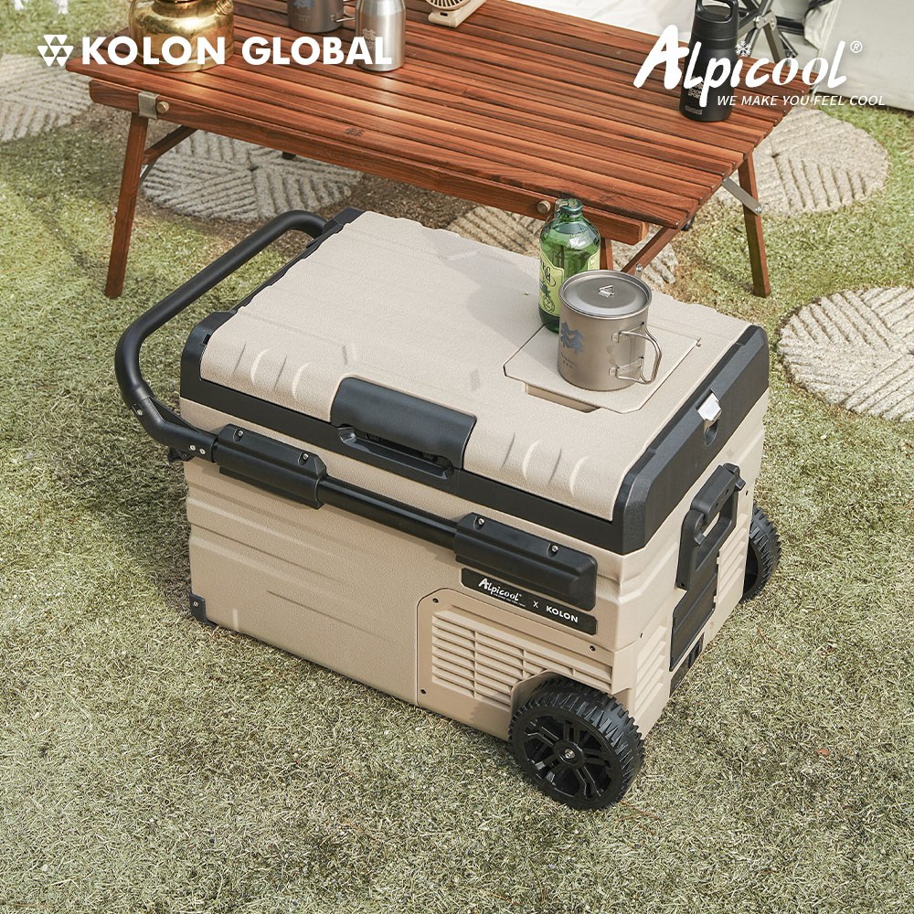 [코오롱 공식판매] 알피쿨 정품 캠핑 차량용 냉장고 XPRO시리즈 블루투스 이동식 낚시 화물, 37L, 샌드베이지 349,000원