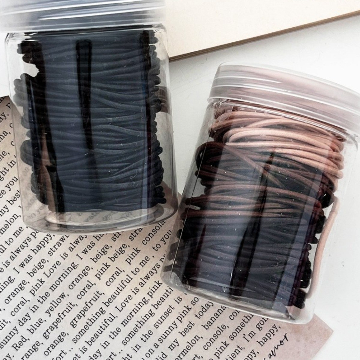 미다미 대용량 데일리 신축성 좋은 머리끈세트 케이스포함 (블랙/톤다운/브라운) 18,900원