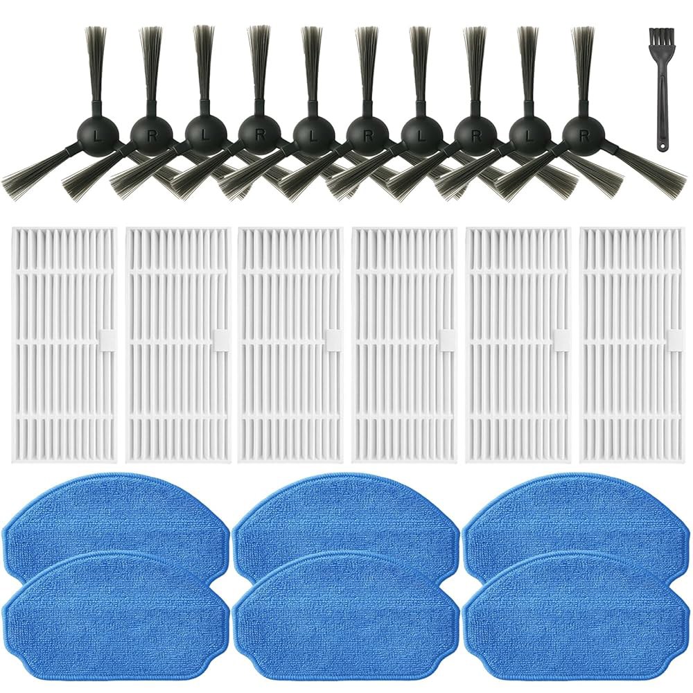 MAMNV BR150 BR151 ZCWA MANVINS G20 ONSON 킬곤 Bobsweep 로봇 진공 액세서리 사이드 브러시 10개 필터 6개 걸레 패드 교체 부품 50,600원