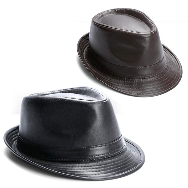 신사모자 챙모자 카우보이 페도라 가죽 중절모자 F358 4,500원