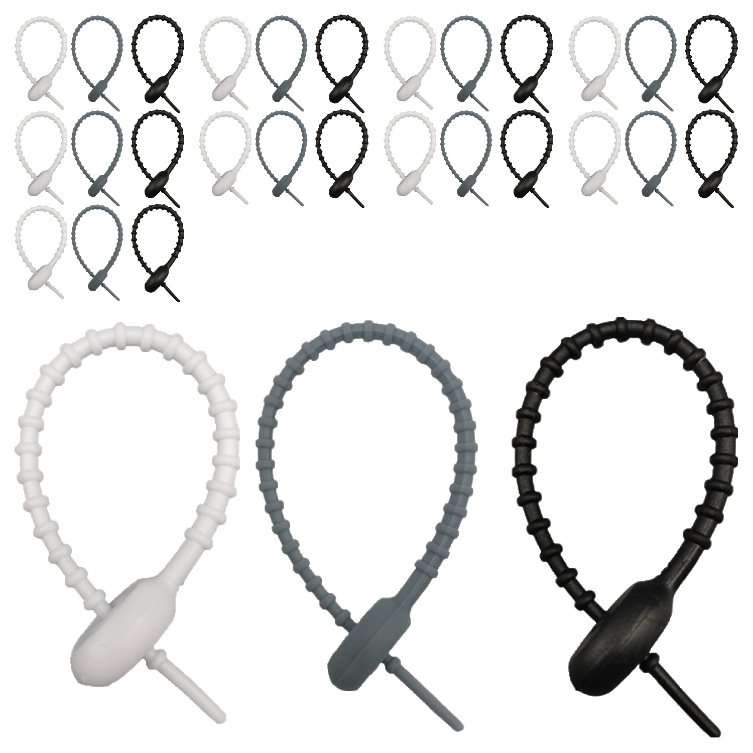 앞날창창 말랑 실리콘 키링고리 스트랩 케이블타이 6,010원