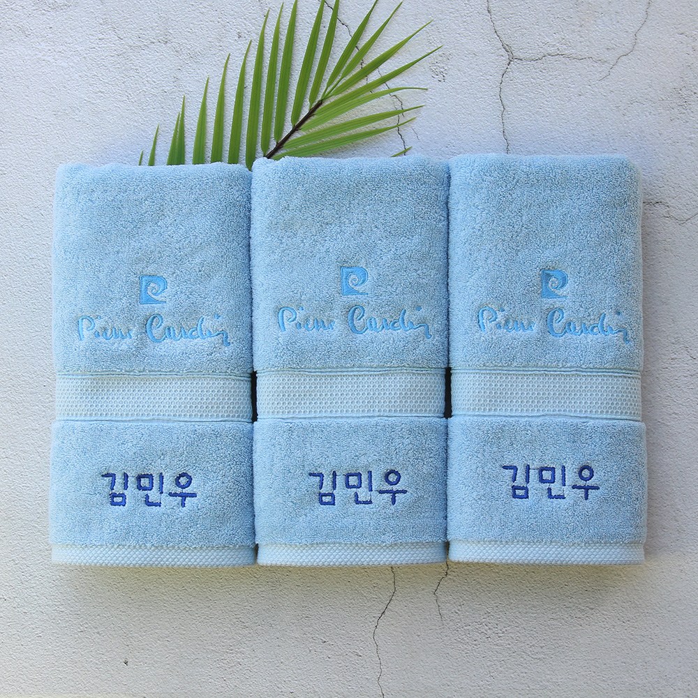송월타월 이름인쇄 수영장 군대 기숙사 수건 이니셜 네임 소량제작 자수 타올 38,500원