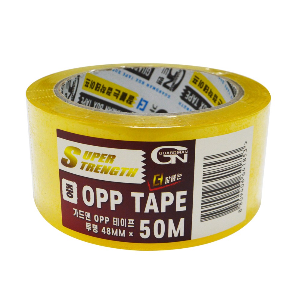 가드맨 OPP테이프 중포장용 투명 50M 80M, 1개, 중포장용 투명 50M 890원