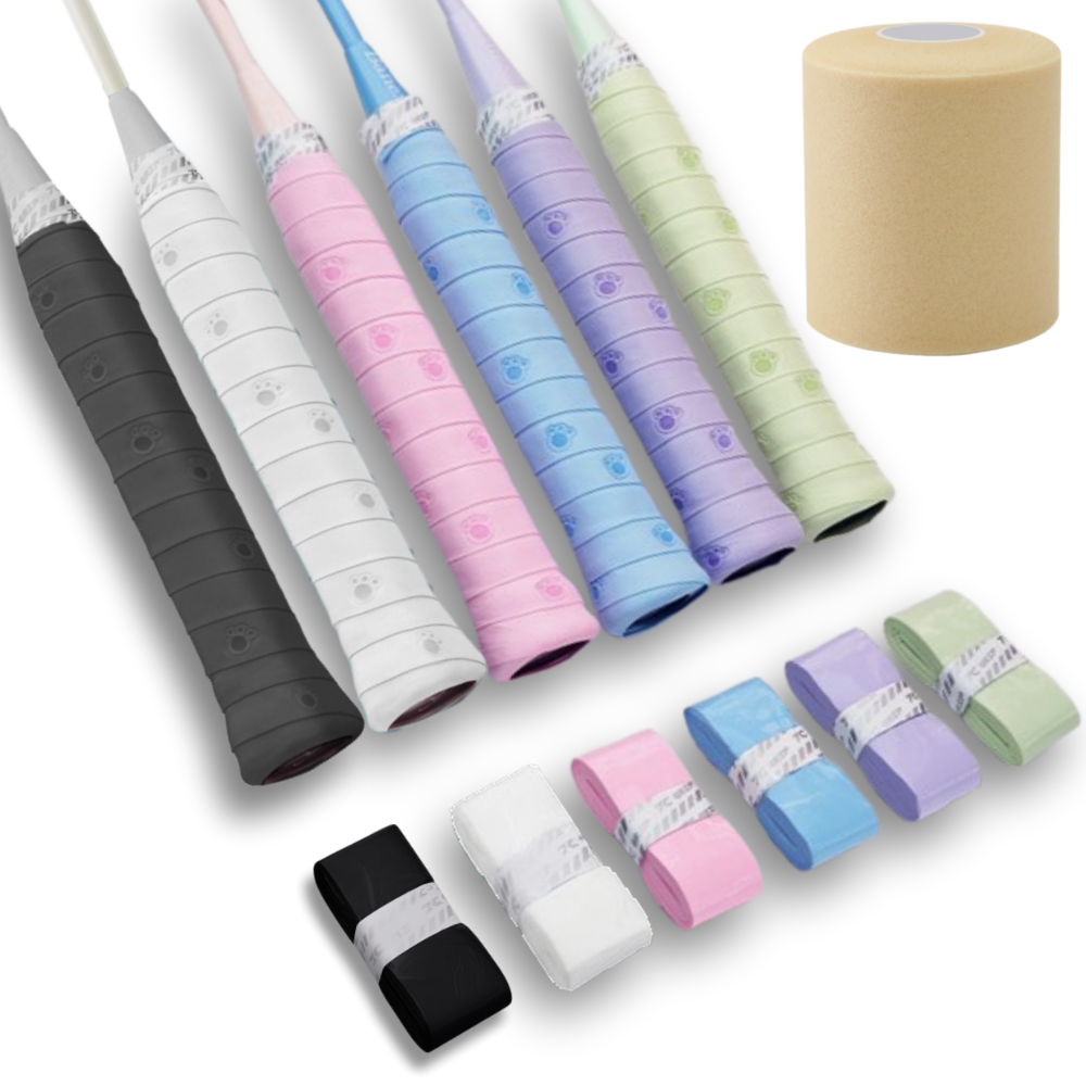 한비몰 논슬립 땀흡수 발바닥 라켓 그립 테이프 6p, 1세트, 혼합색상 19,000원