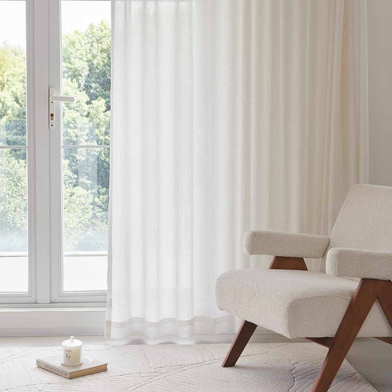 홈키안 나비주름 린넨 커튼 도톰차르르 비침없는 이음선없는 항균 방풍 거실 커텐 32,900원