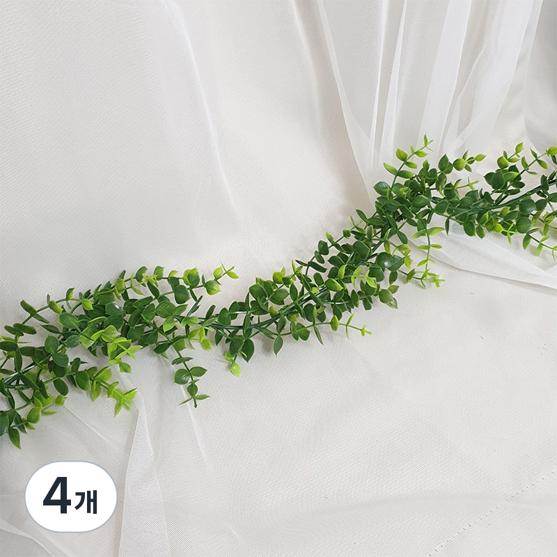 조화 넝쿨 덩쿨 플랜트 가랜드, 2. Small 유칼립투스 플랜트 2줄 묶음, 4개 42,700원