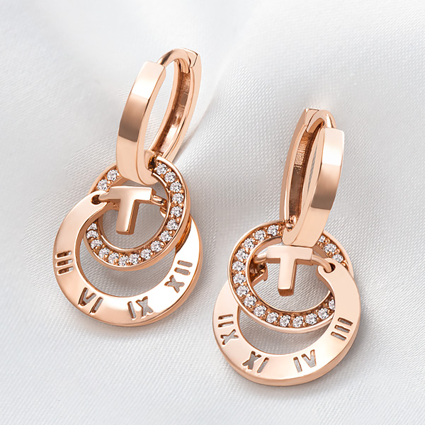 골드앤 14K 브리에 귀걸이 러블리 볼륨 엔틱 팬던트 큐빅 럭셔리 1,212,100원