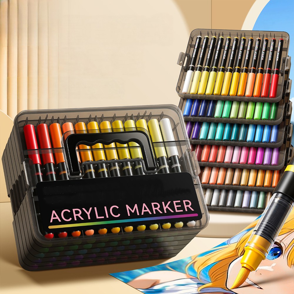 시스슈 아크릴 마카펜 직액식 대용량 드로잉 미술 전문 채색 소프트 브러쉬 펜 25,900원