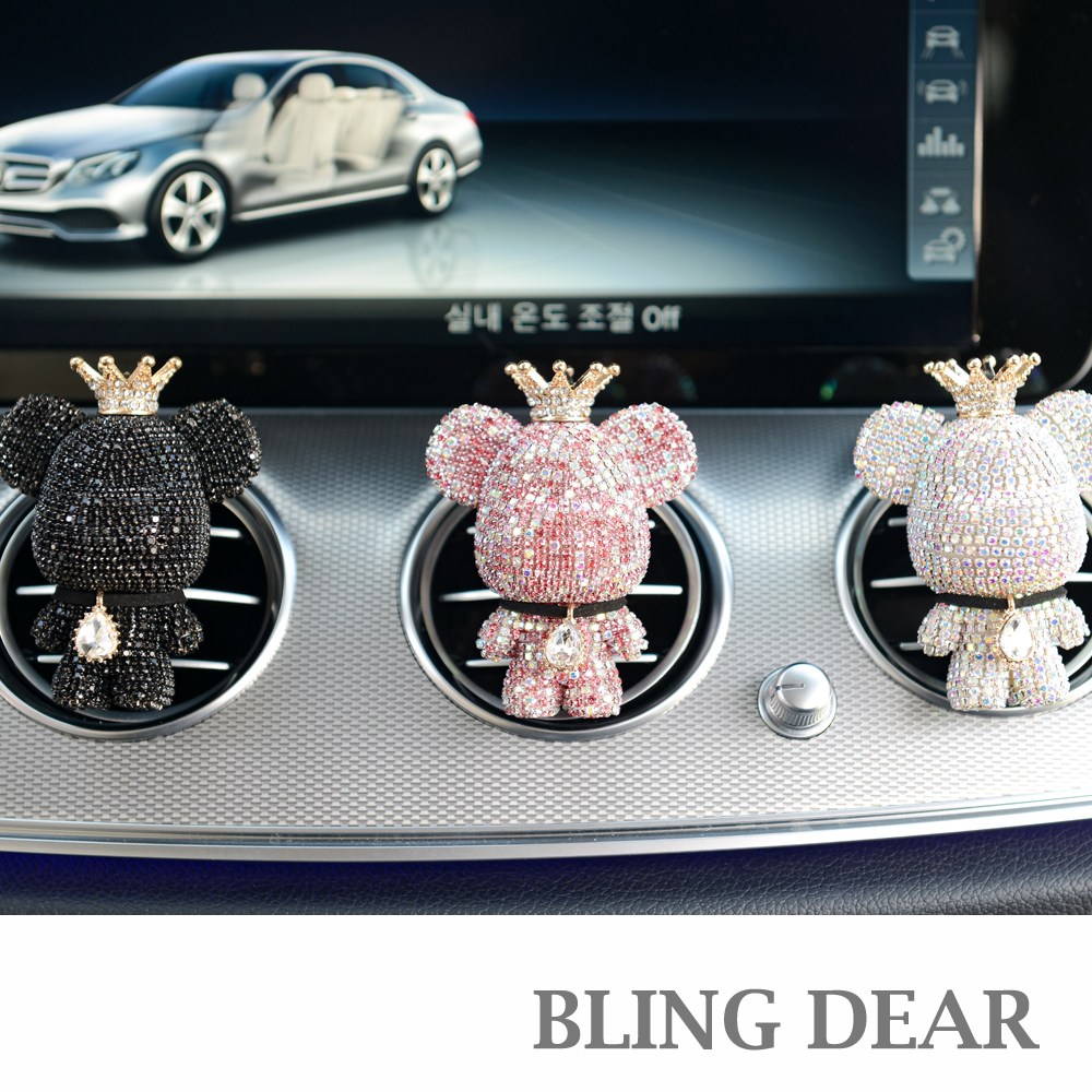 블링디어 큐빅세트(2+2) 베어브릭 고급 차량용 방향제 109,000원