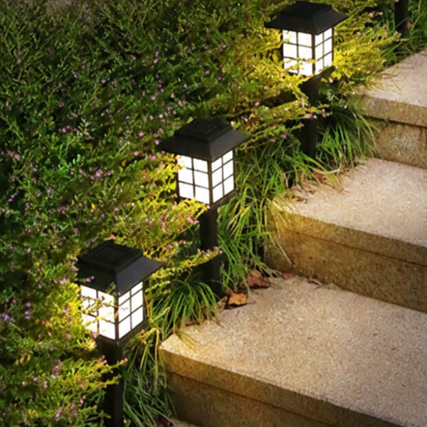 꾼스 사각 말뚝 기둥 태양광 조명등 정원등 외등 야외센서등 태양열 센서등 39cm 7,270원