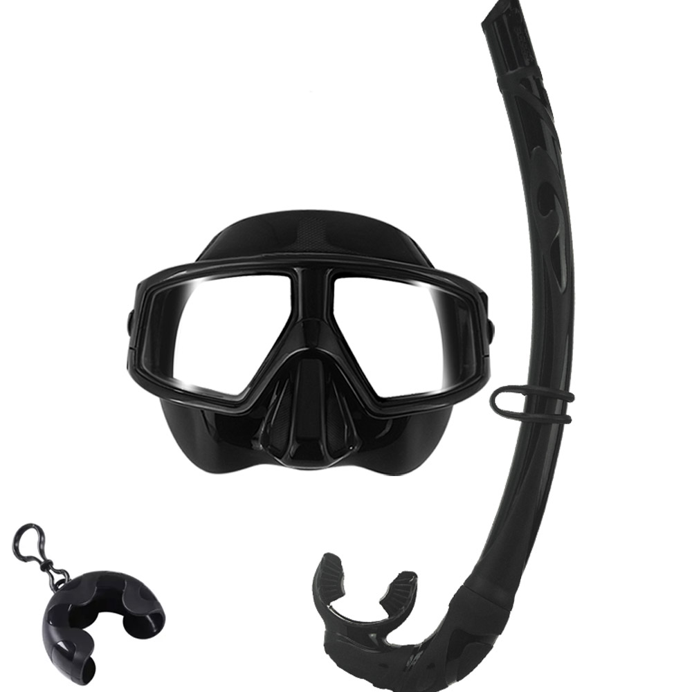 스네프 프리다이빙 스노쿨링 마스크 세트, 블랙 64,320원
