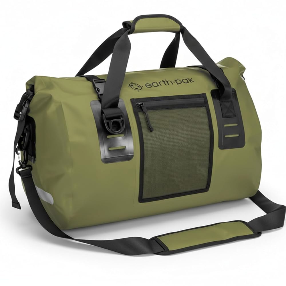 방수가방 계곡 바다 비치백 어스팍 방수 더플백 - 여행 캠핑 카약 낚시 및 카누용 가방 50L70L90L120L 사이즈에 적합한 대용량 보관 공간을 갖춘 대형 오토바이 드라이백 129,500원