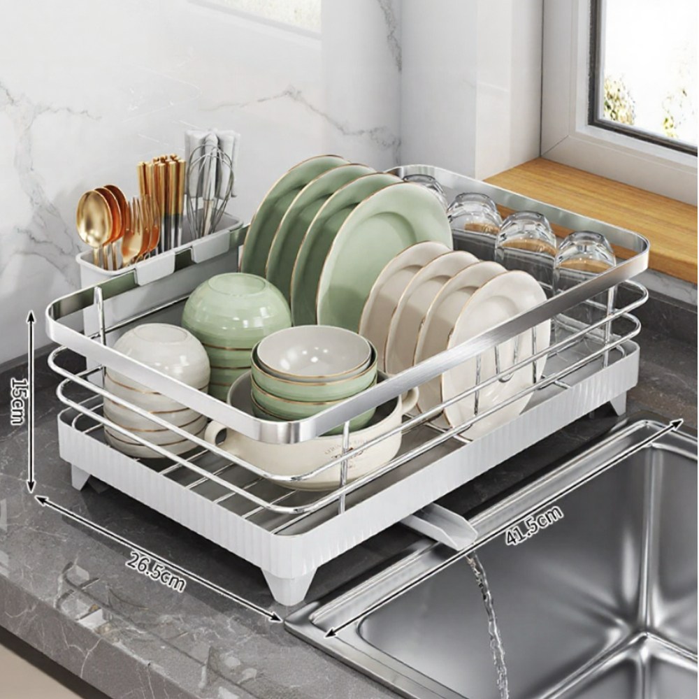 하피하피 스테인리스 프리미엄 식기건조대 자동물빠짐, 1개, 실버, 1단 29,500원