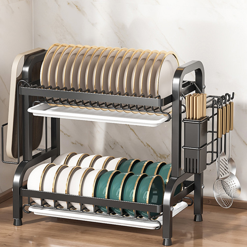 WHH 주방 대용량 스테인레스 식기 건조대 설거지 건조대 다기능 자동 물빠짐 수세미 거치대 23,900원