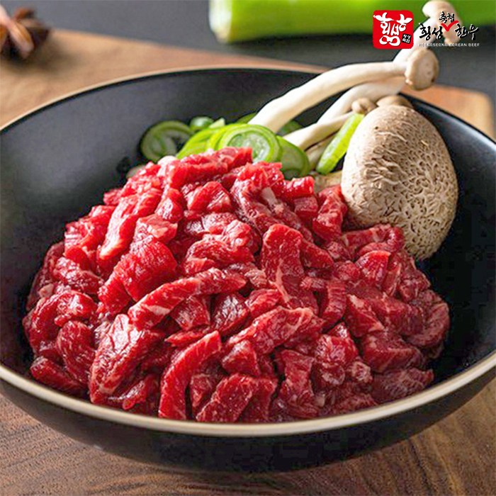 한우1++ 진한국물 국거리용 투뿔 소고기 세절 500g 29,900원