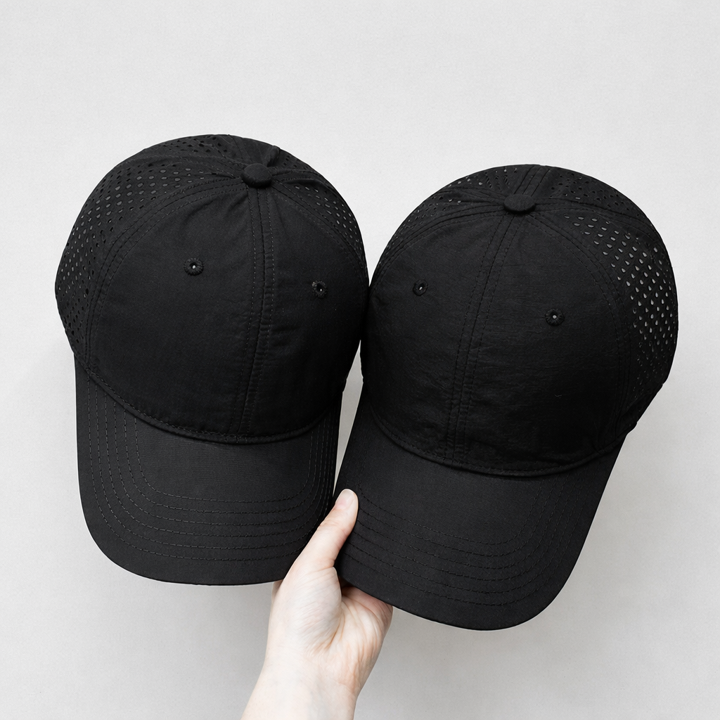 애프터 러닝 메쉬 캡모자 테니스 헬스 나일론 남녀공용, 블랙 + 블랙, 1개 17,130원